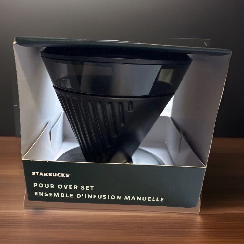 💖 Starbucks Pour Over Drip Coffee Brewer Set 12oz with Scoop NIB